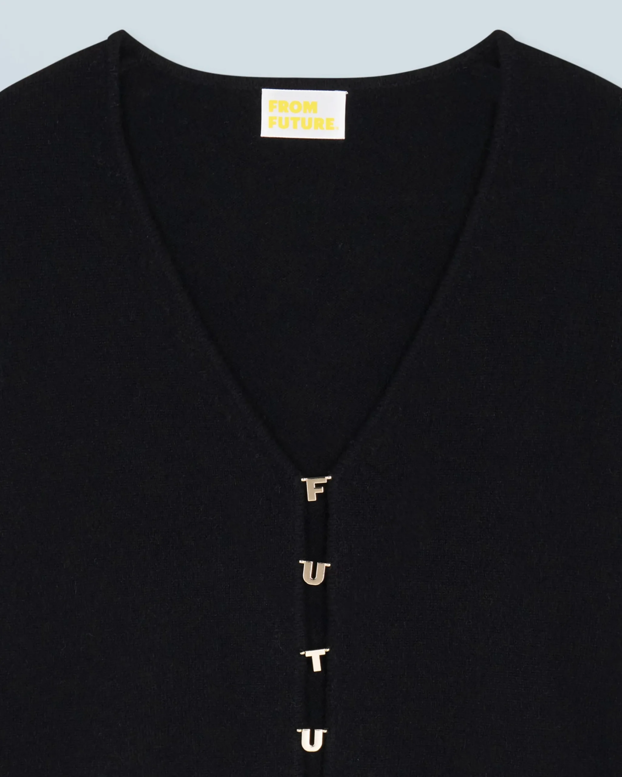 FROM FUTURE Top Manches Longues Noir Shop