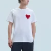 FROM FUTURE T-shirt Col Rond Coeur Blanc Best