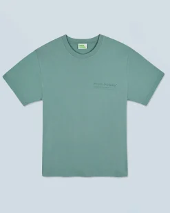 FROM FUTURE T-shirt Col Rond Creative Division WashedGreenAmande Outlet