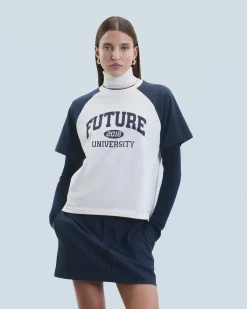 FROM FUTURE T-shirt Col Rond Manches Courtes Future Sable Store