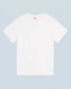 FROM FUTURE T-shirt Col Rond Manches Courtes Blanc Fashion