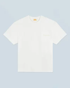 FROM FUTURE T-shirt Col Rond Manches Courtes Ecru Outlet
