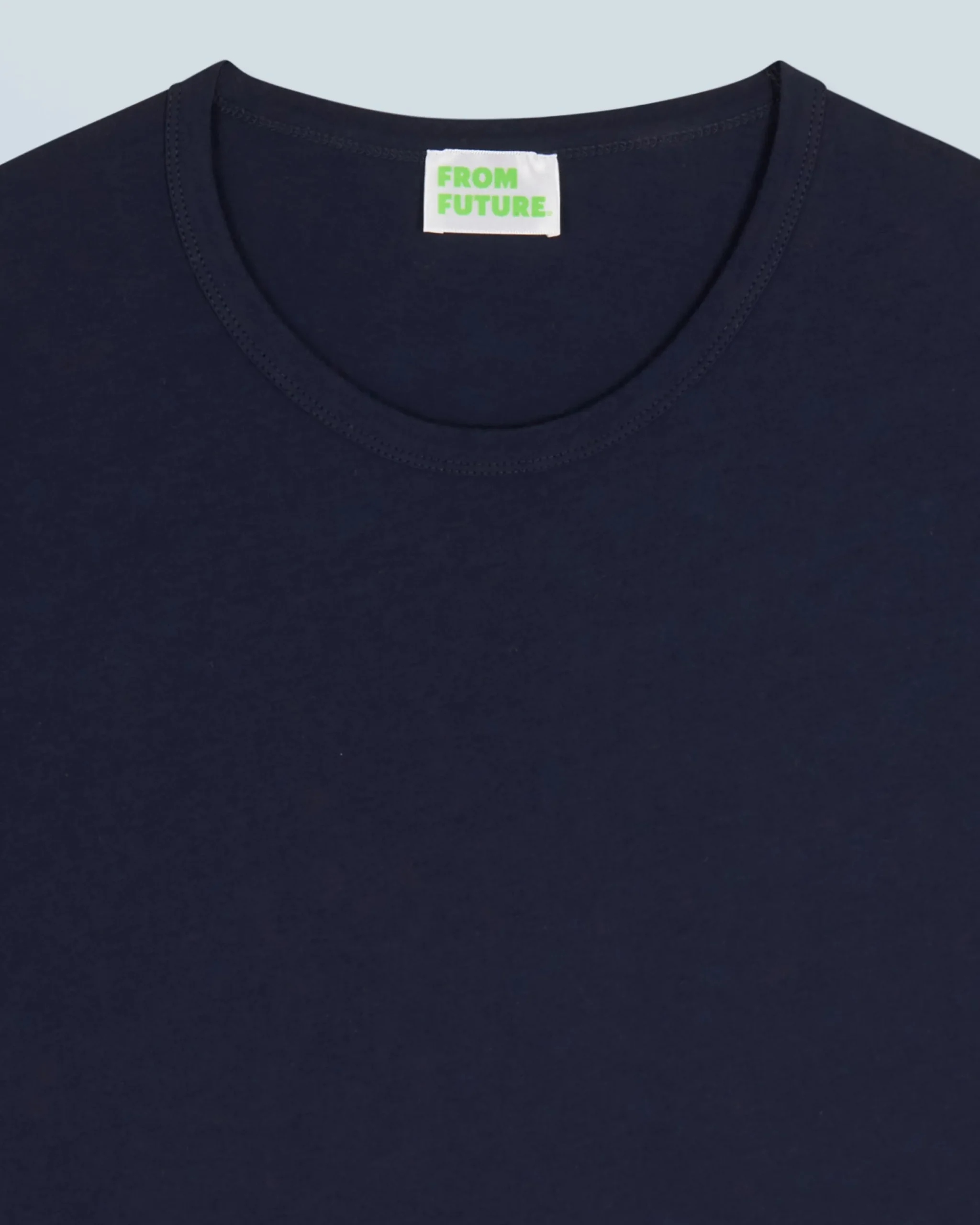 FROM FUTURE T-shirt Col Rond Manches Courtes Navy Hot