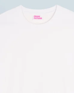 FROM FUTURE T-shirt Col Rond Manches Courtes Blanc Fashion