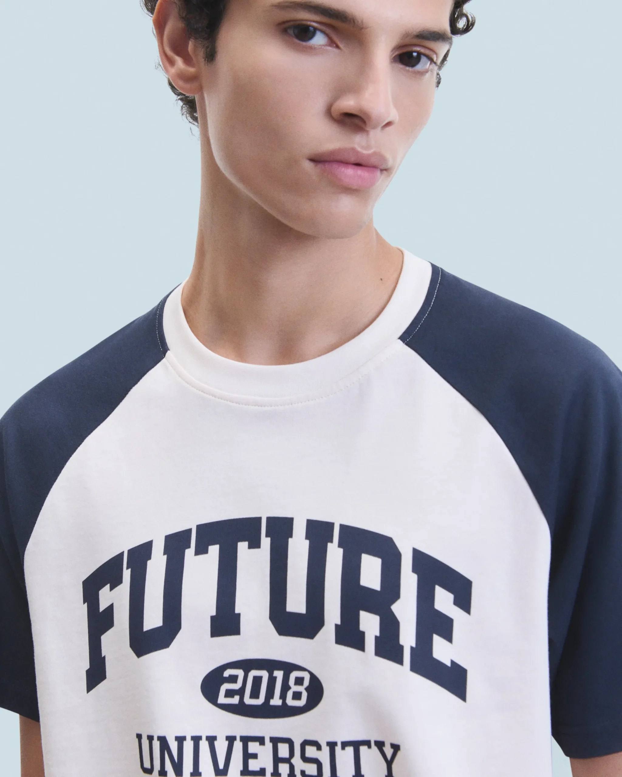 FROM FUTURE T-shirt Col Rond Manches Courtes Future University Sable Outlet