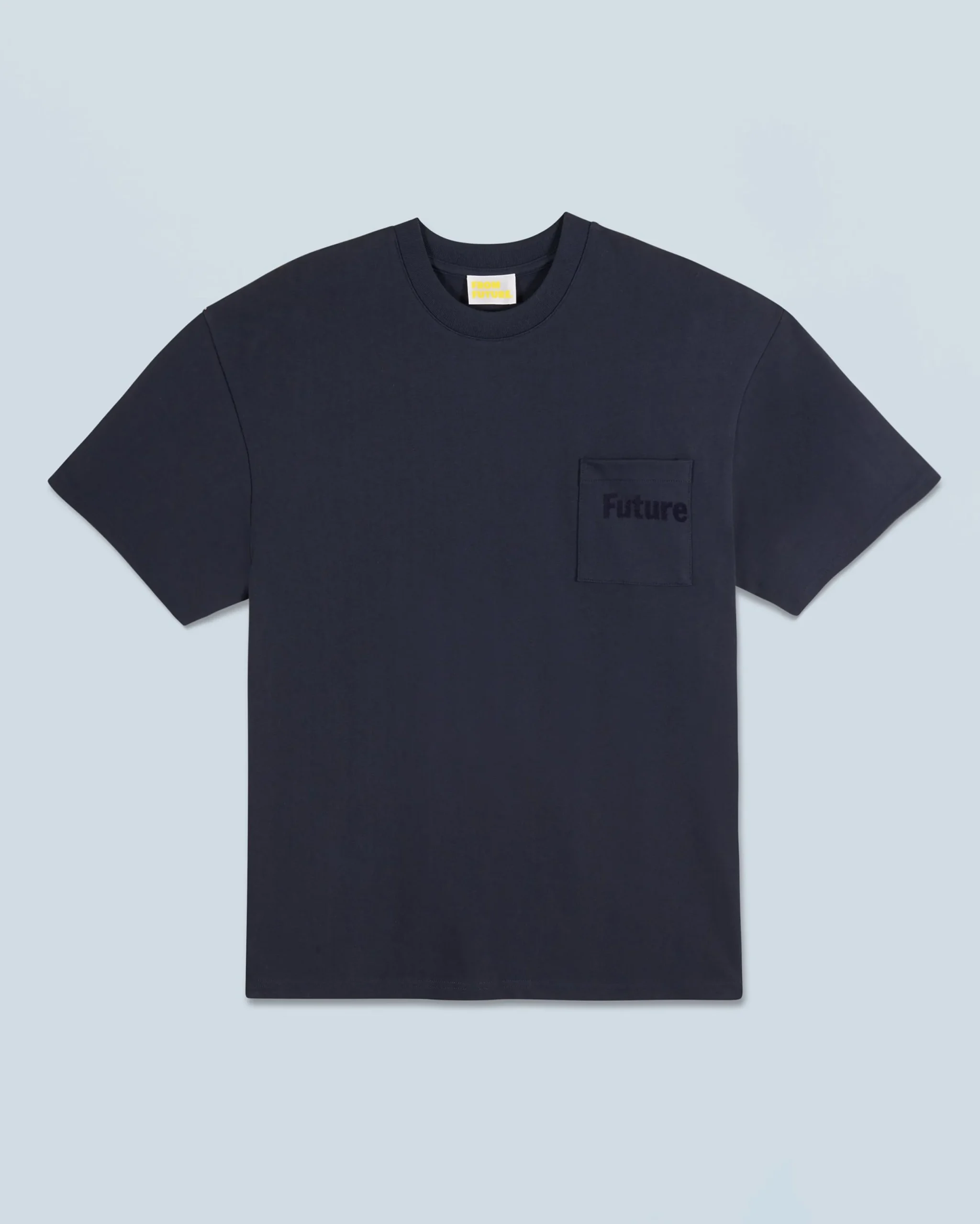 FROM FUTURE T-shirt Col Rond Manches Courtes Navy Cheap