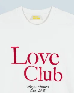 FROM FUTURE T-shirt Col Rond Manches Courtes Love Club Blanc Outlet