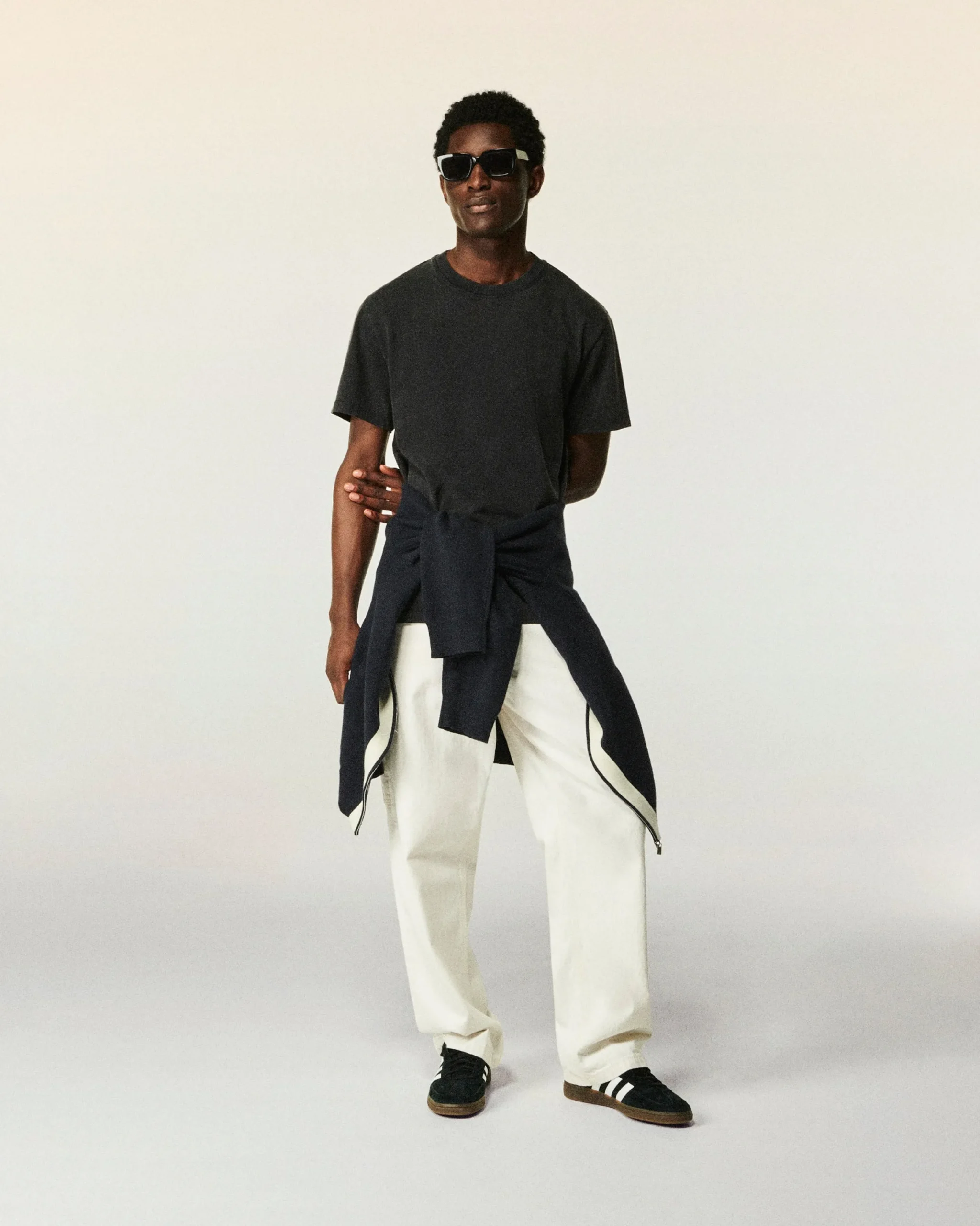 FROM FUTURE T-shirt Col Rond Manches Courtes WashedBlack Cheap