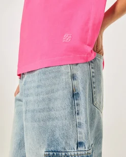 FROM FUTURE T-shirt Col Rond Manches Courtes WashedBlack Best Sale