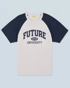 FROM FUTURE T-shirt Col Rond Manches Courtes Future University Sable Outlet