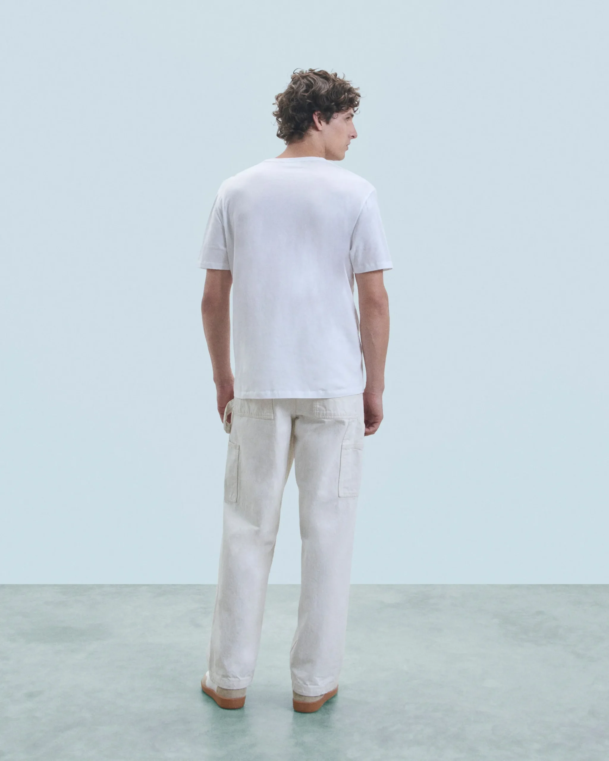 FROM FUTURE T-shirt Col Rond Manches Courtes Blanc Fashion