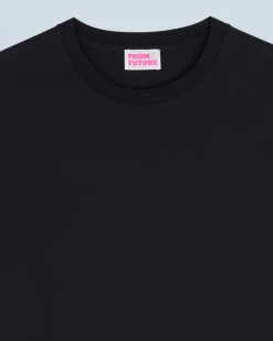 FROM FUTURE T-shirt Col Rond Manches Courtes Noir Clearance