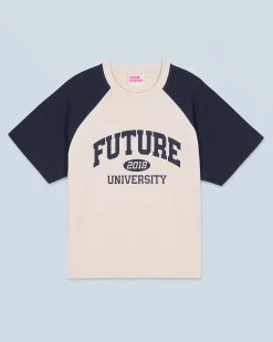 FROM FUTURE T-shirt Col Rond Manches Courtes Future Sable Store