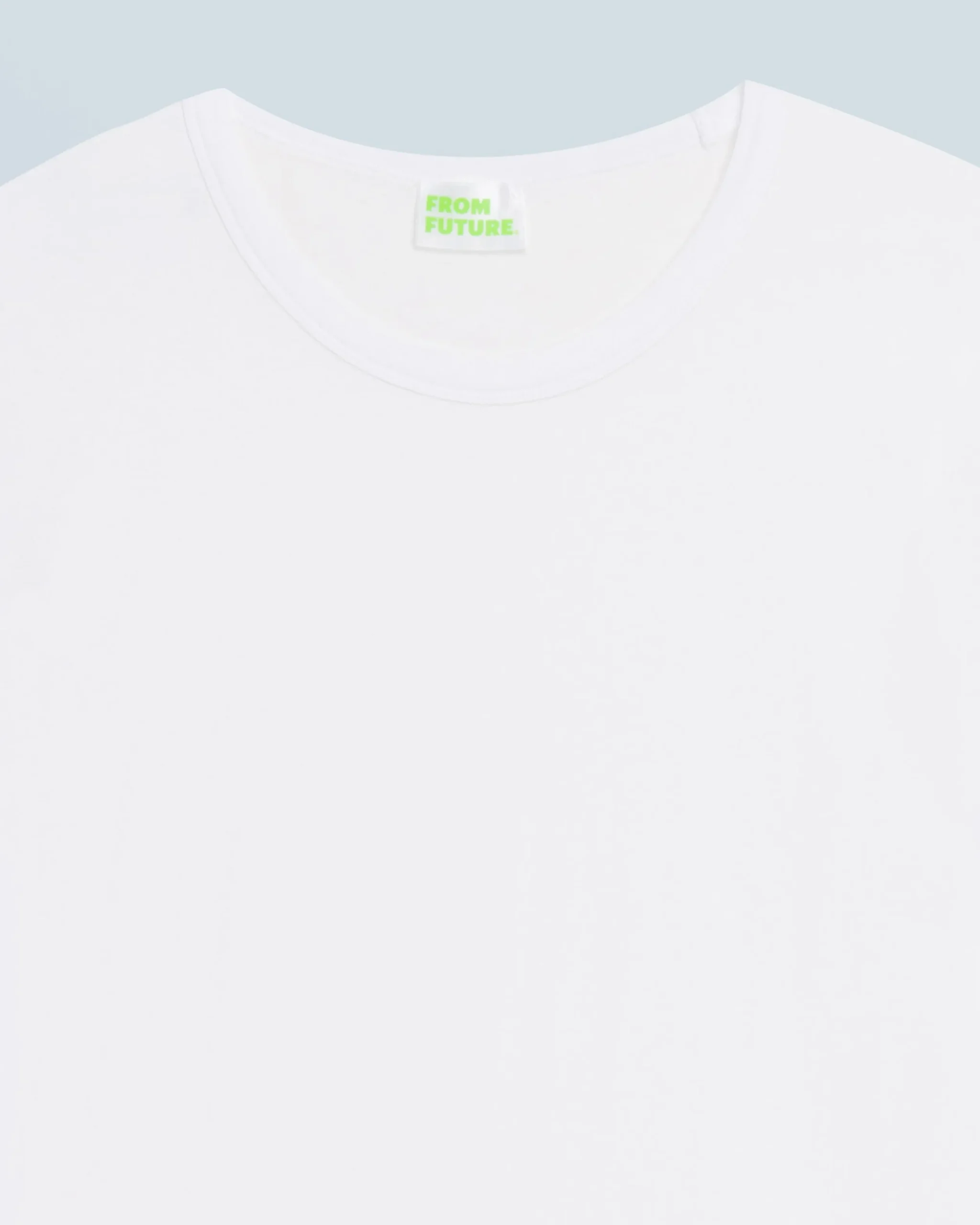 FROM FUTURE T-shirt Col Rond Manches Courtes Blanc Fashion
