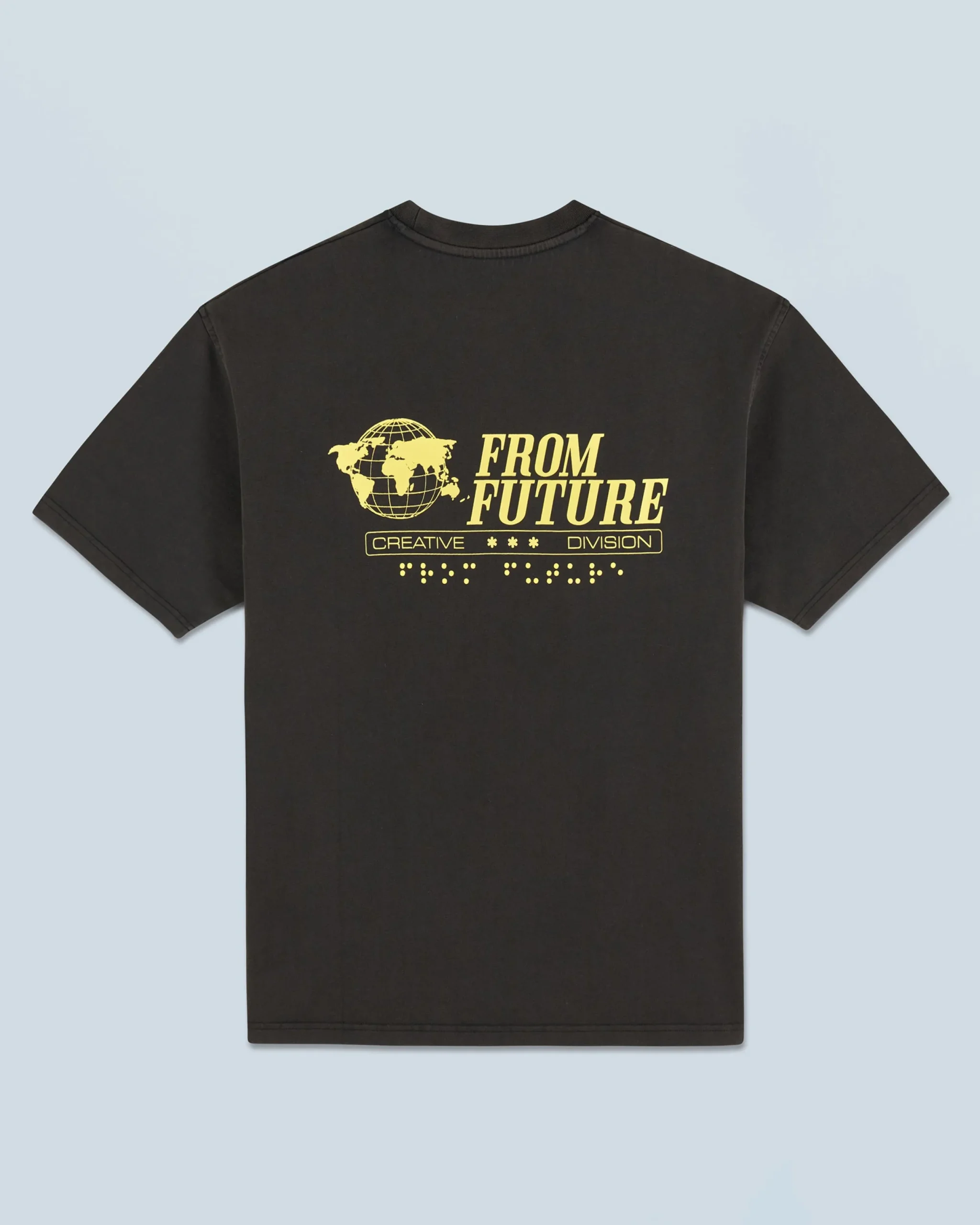 FROM FUTURE T-shirt Col Rond Manches Courtes Ups WashedBlack Shop