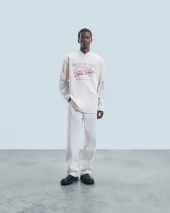 FROM FUTURE T-shirt Col Rond Marché Aux Fleurs Sable Fashion