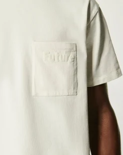 FROM FUTURE T-shirt Col Rond Poche Sable Sale
