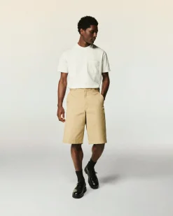 FROM FUTURE T-shirt Col Rond Poche Sable Sale