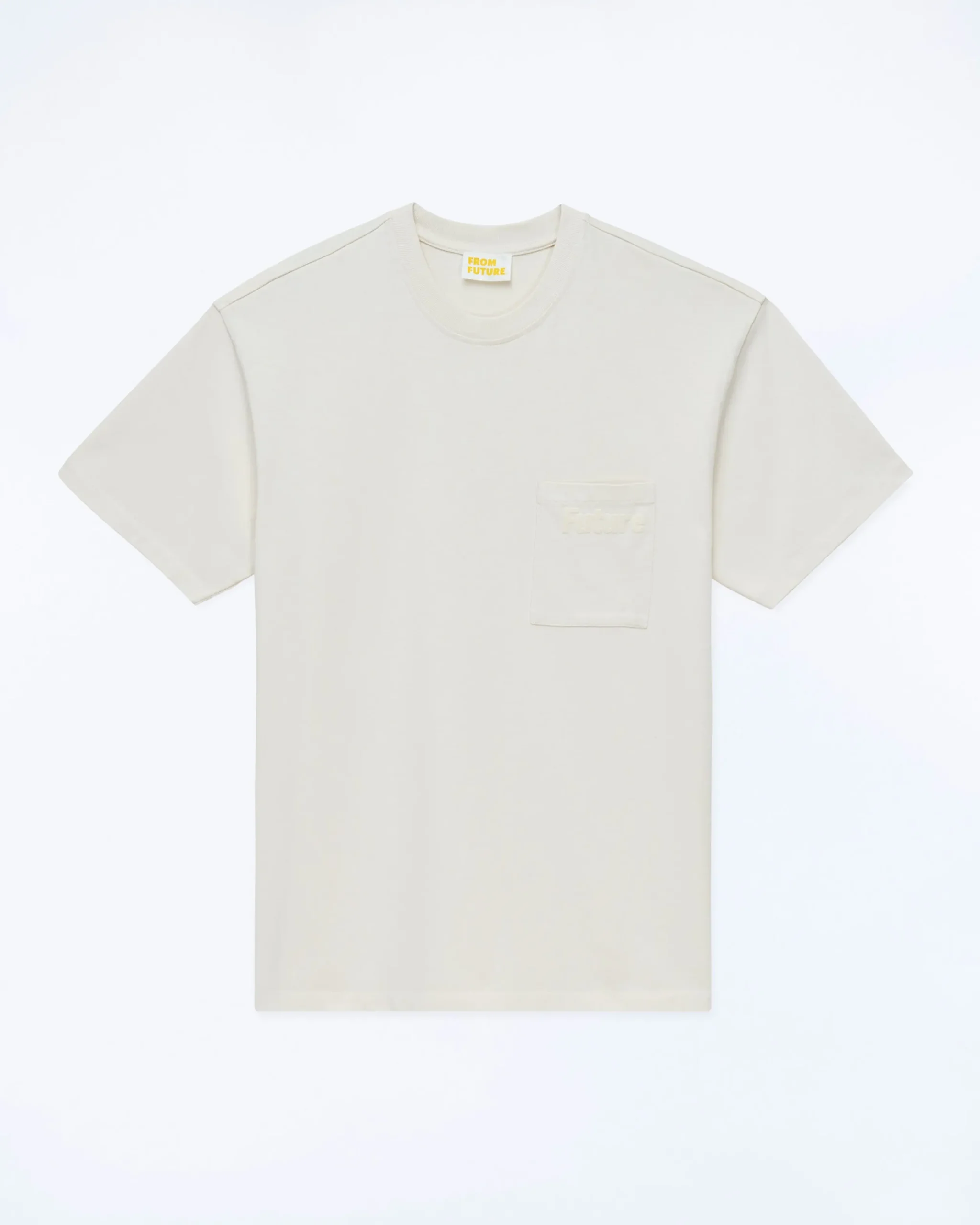 FROM FUTURE T-shirt Col Rond Poche Sable Sale