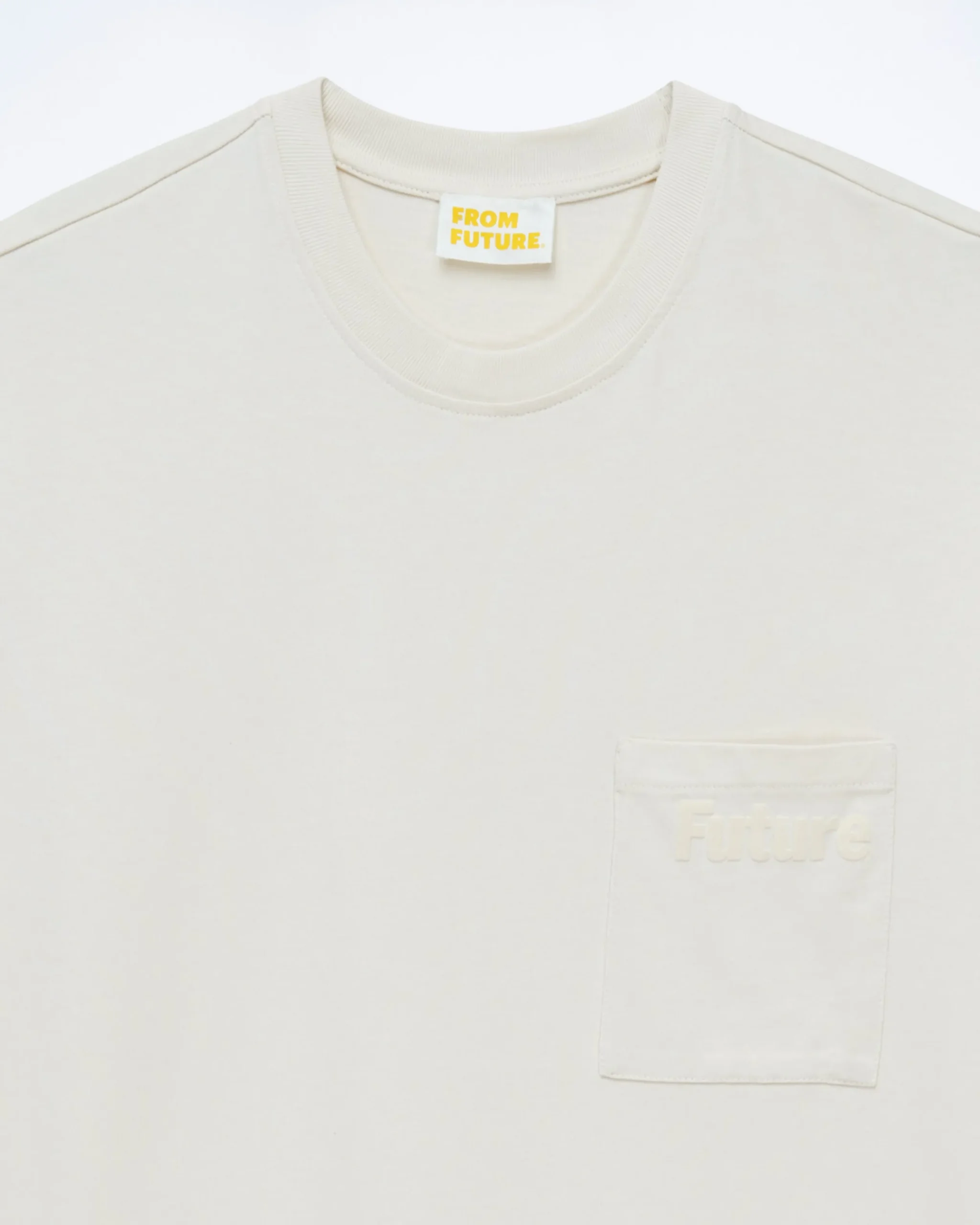 FROM FUTURE T-shirt Col Rond Poche Sable Sale