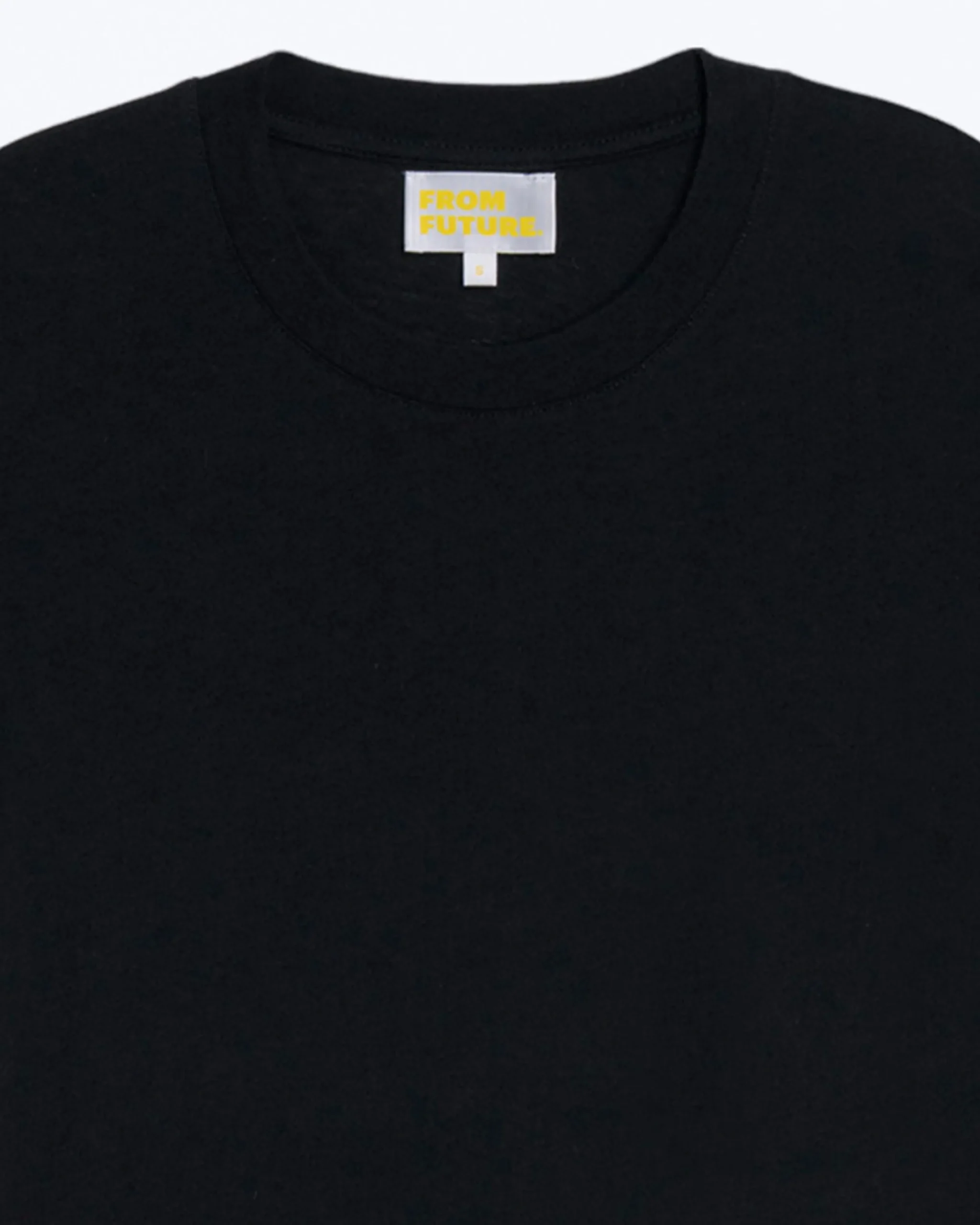 FROM FUTURE T-shirt Col Rond Supima Noir New