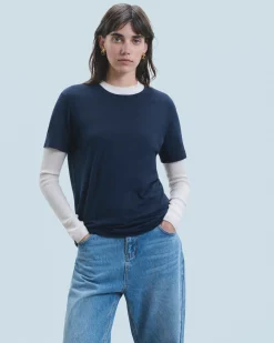 FROM FUTURE T-shirt Col Rond Supima Blanc Sale