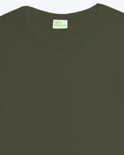 FROM FUTURE T-shirt Col Rond Uni Kaki Fashion