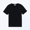 FROM FUTURE T-shirt Col V Manches Courtes Noir Best