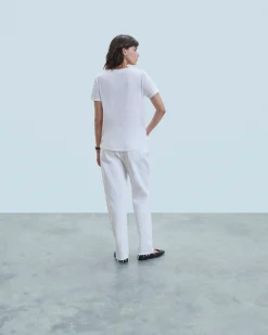 FROM FUTURE T-shirt Col V Supima Blanc Shop