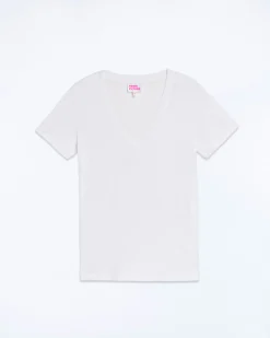 FROM FUTURE T-shirt Col V Supima Blanc Shop