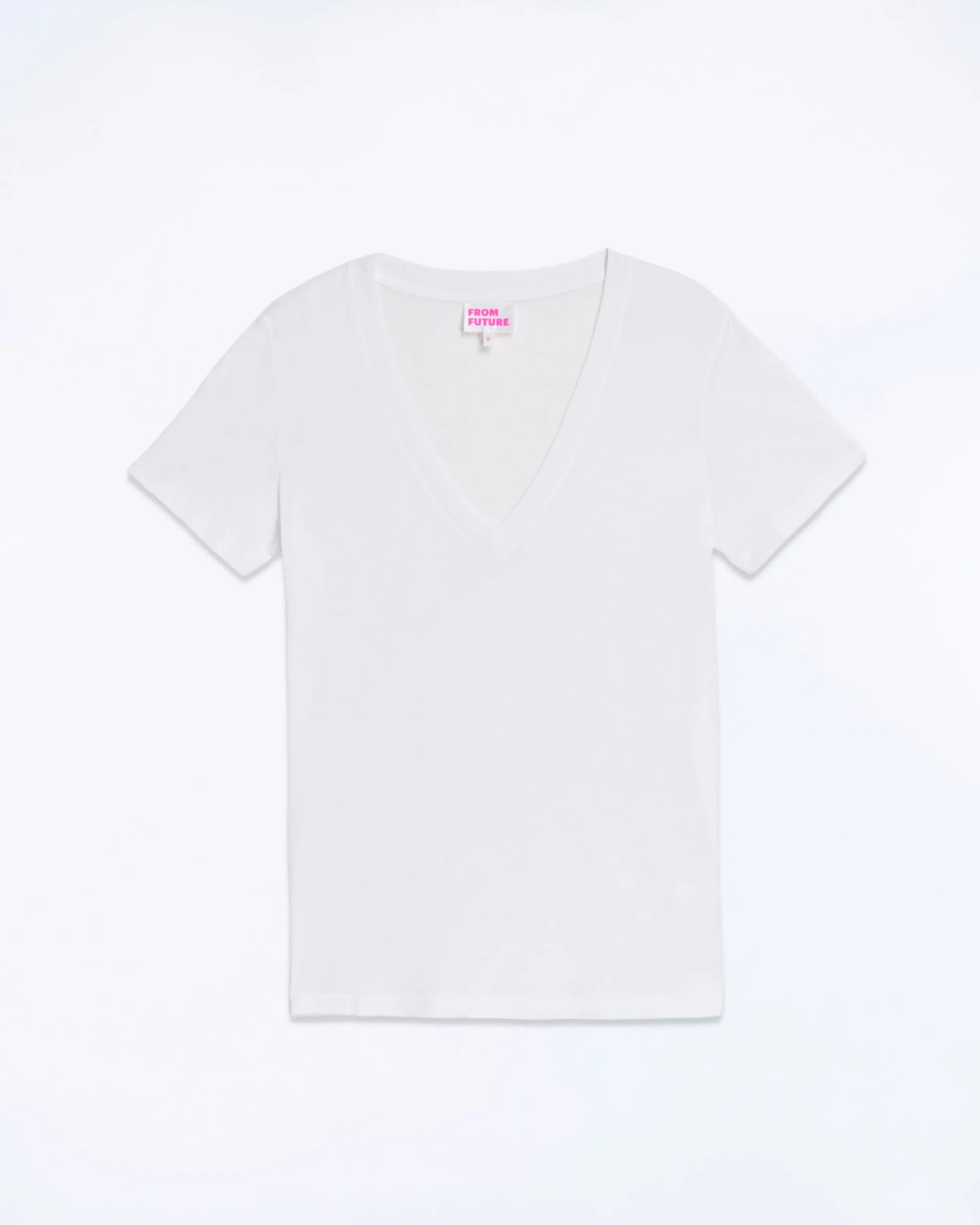 FROM FUTURE T-shirt Col V Supima Blanc Shop