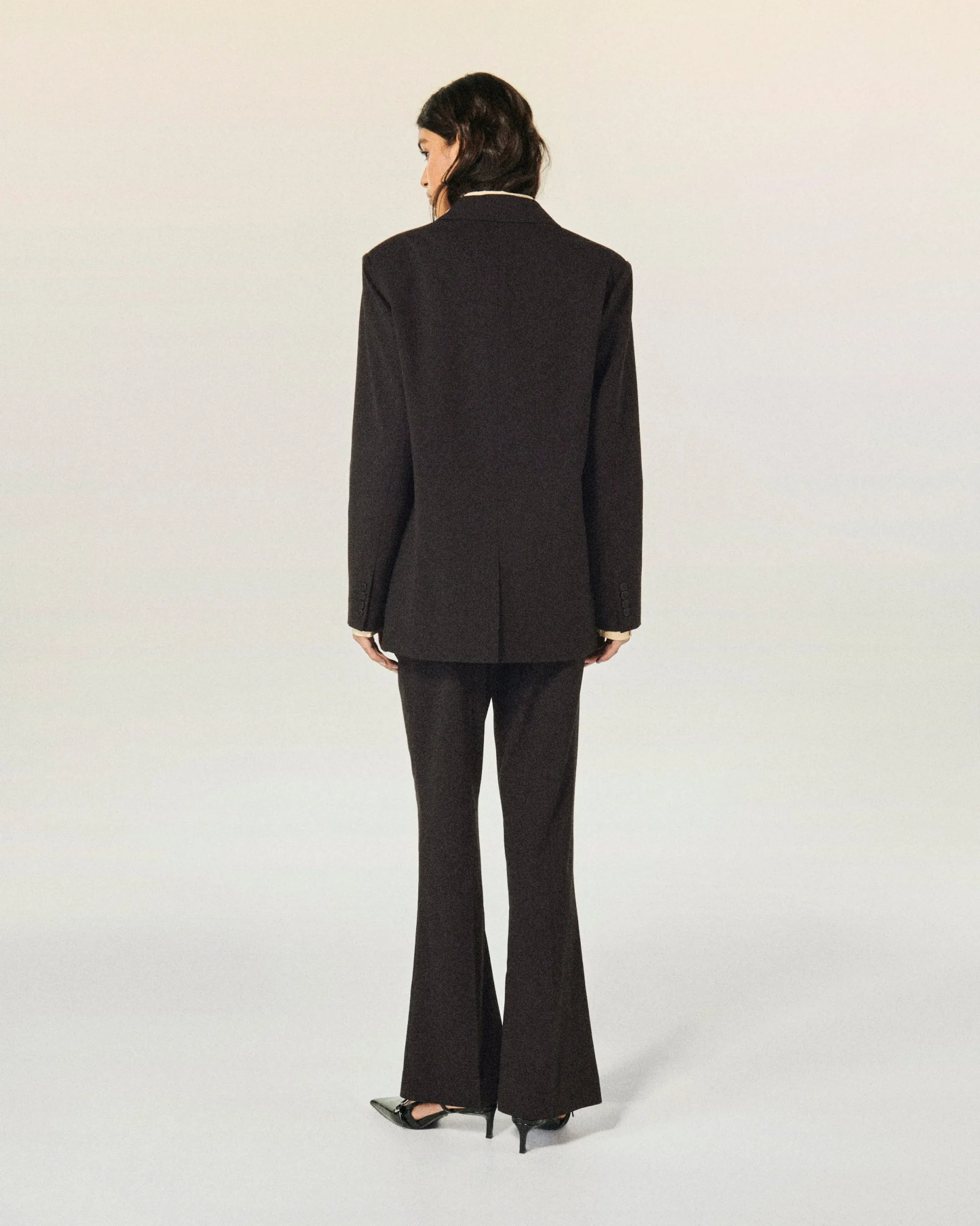 FROM FUTURE Veste Blazer Noir Fashion