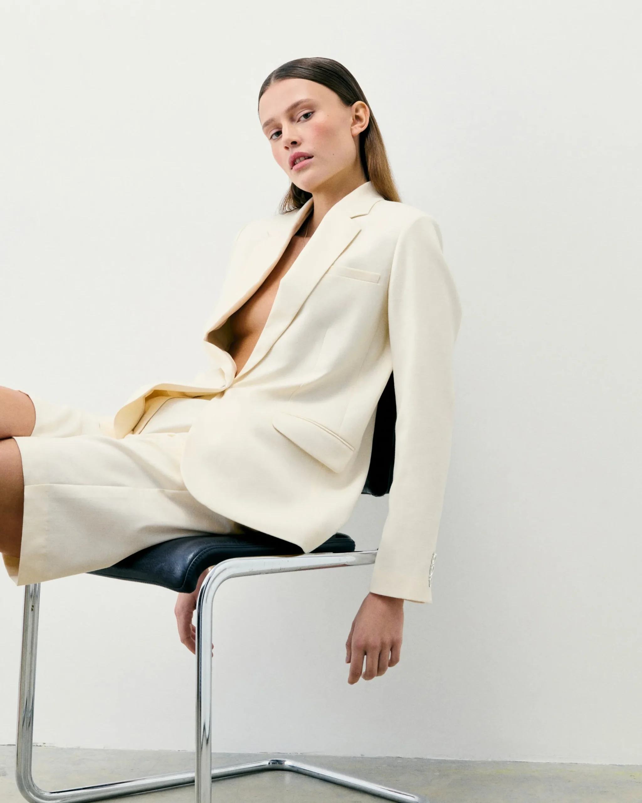 FROM FUTURE Veste Blazer Ecru Discount
