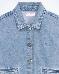 FROM FUTURE Veste Regular BleuClair Sale