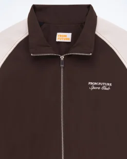 FROM FUTURE Veste Zippé Chocolat Cheap